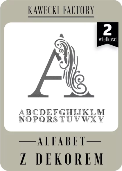 ALFABET Z DEKOREM