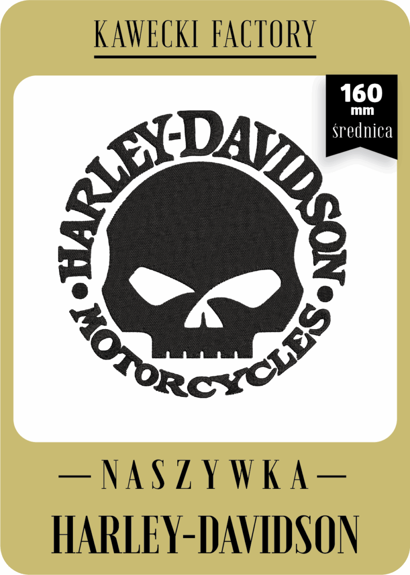 NASZYWKA HARLEY-DAVIDSON LOGO ⌀160 MM