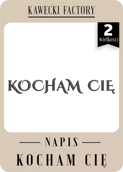 NAPIS KOCHAM CIĘ