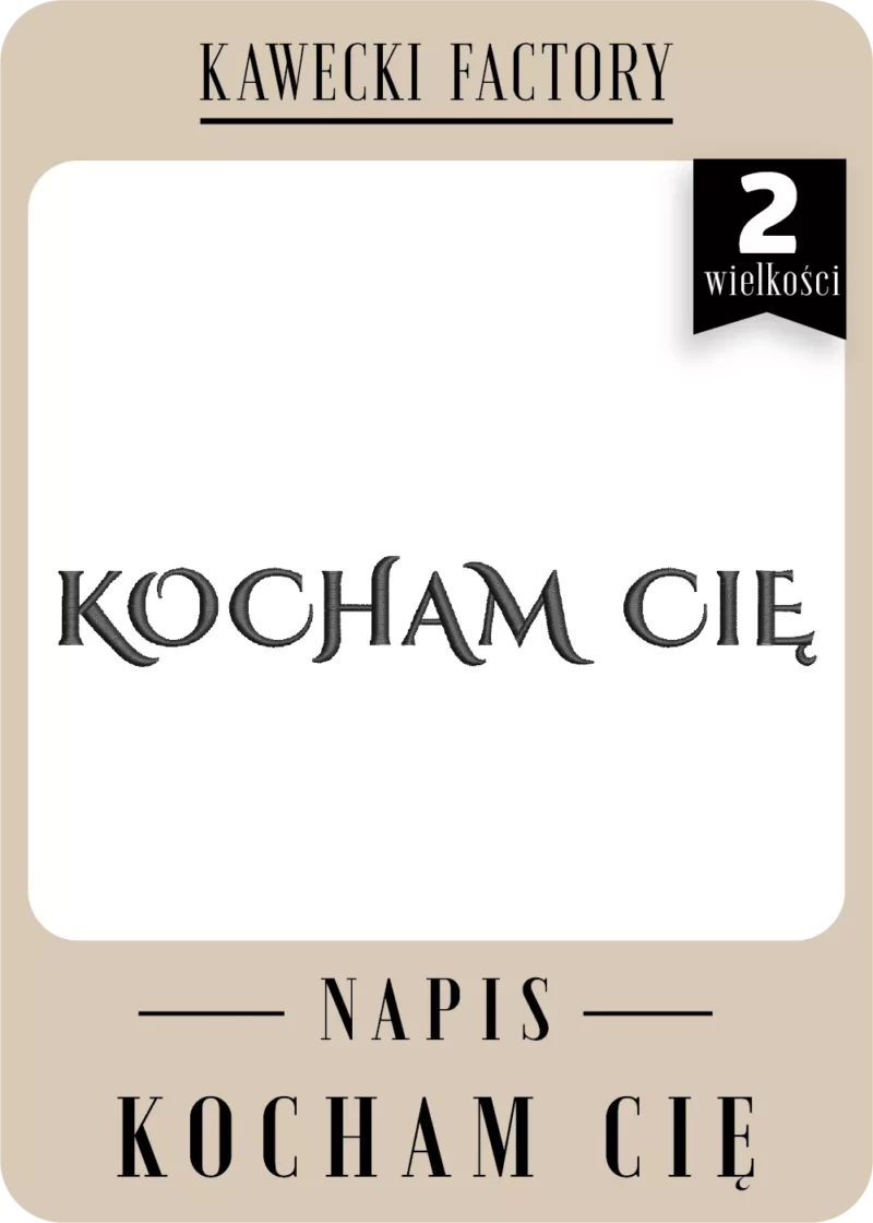 NAPIS KOCHAM CIĘ