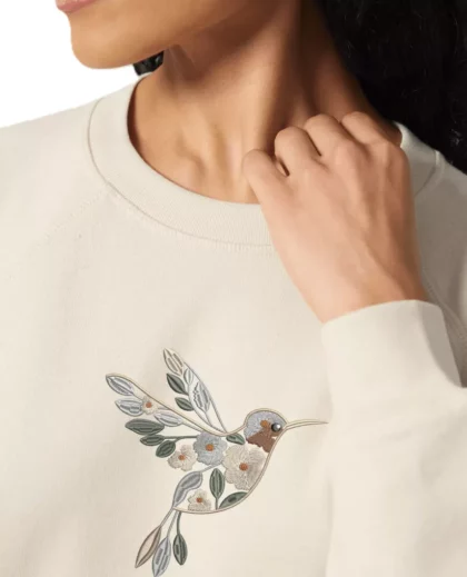 BLUZA Z HAFTEM KOLIBRA