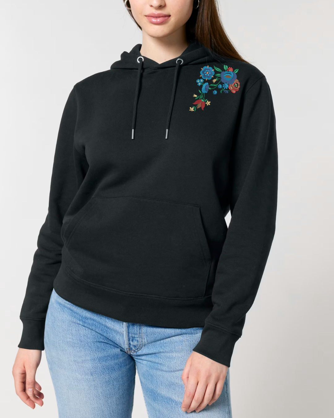 BLUZA Z HAFTEM KWIATY